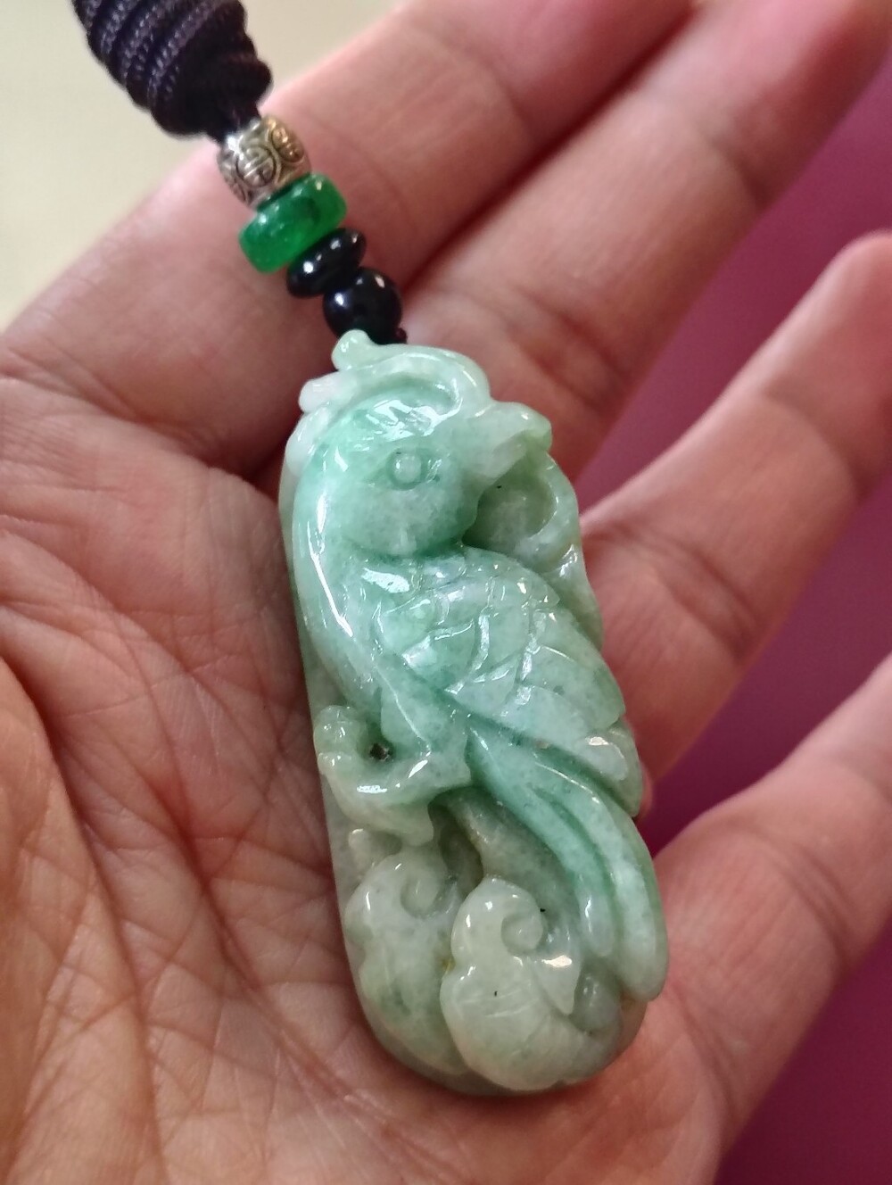 Natural Burmese Jadeite Pendant